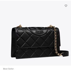 Tory Burch NWT Black Fleming Soft Convertible Shoulder Bag